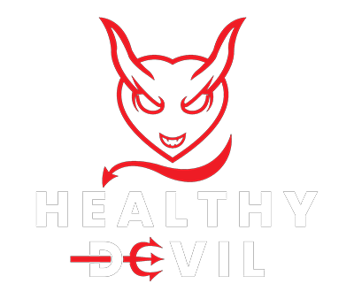 healthy devil logo white